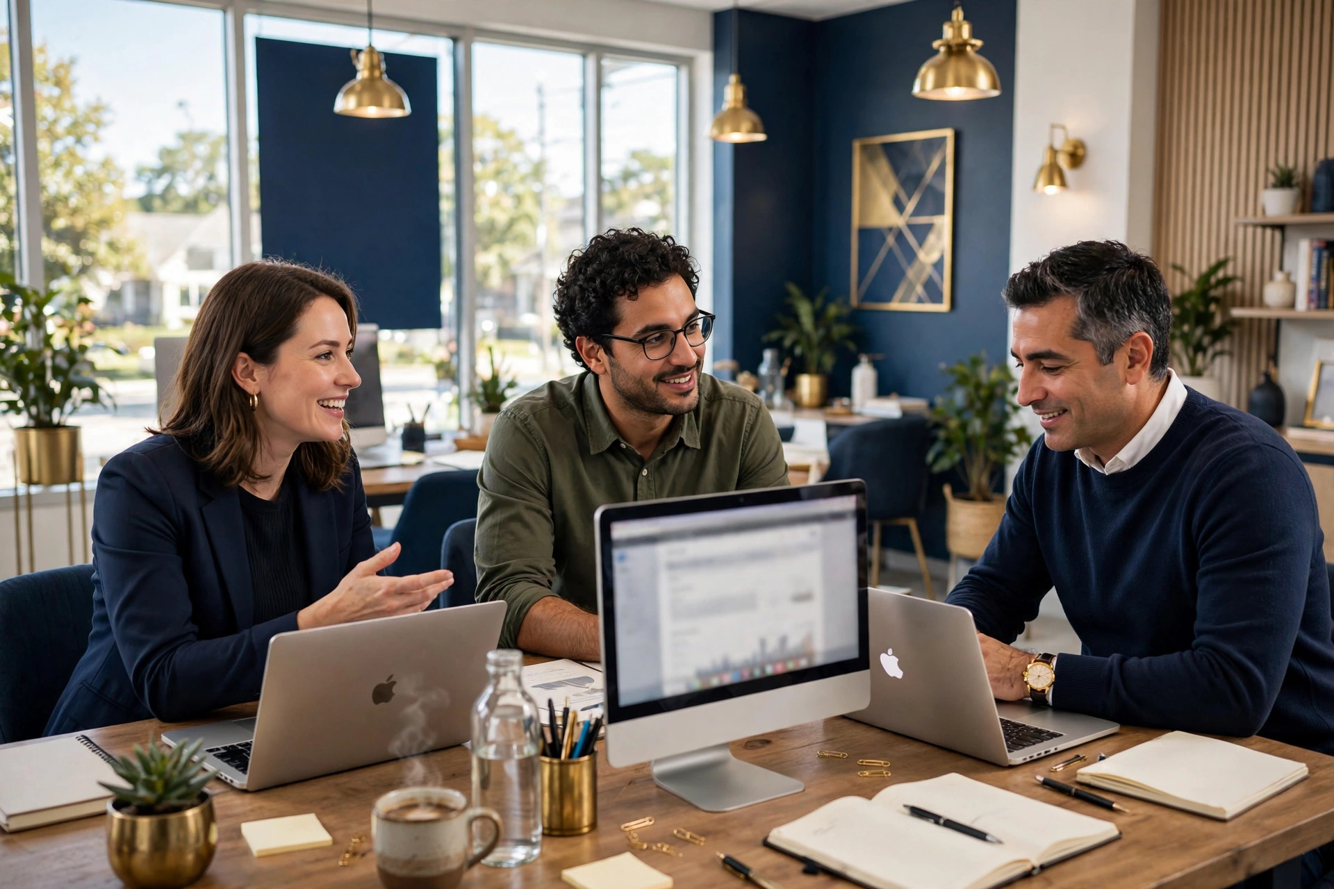 The Henschel team at work in a Delaware office